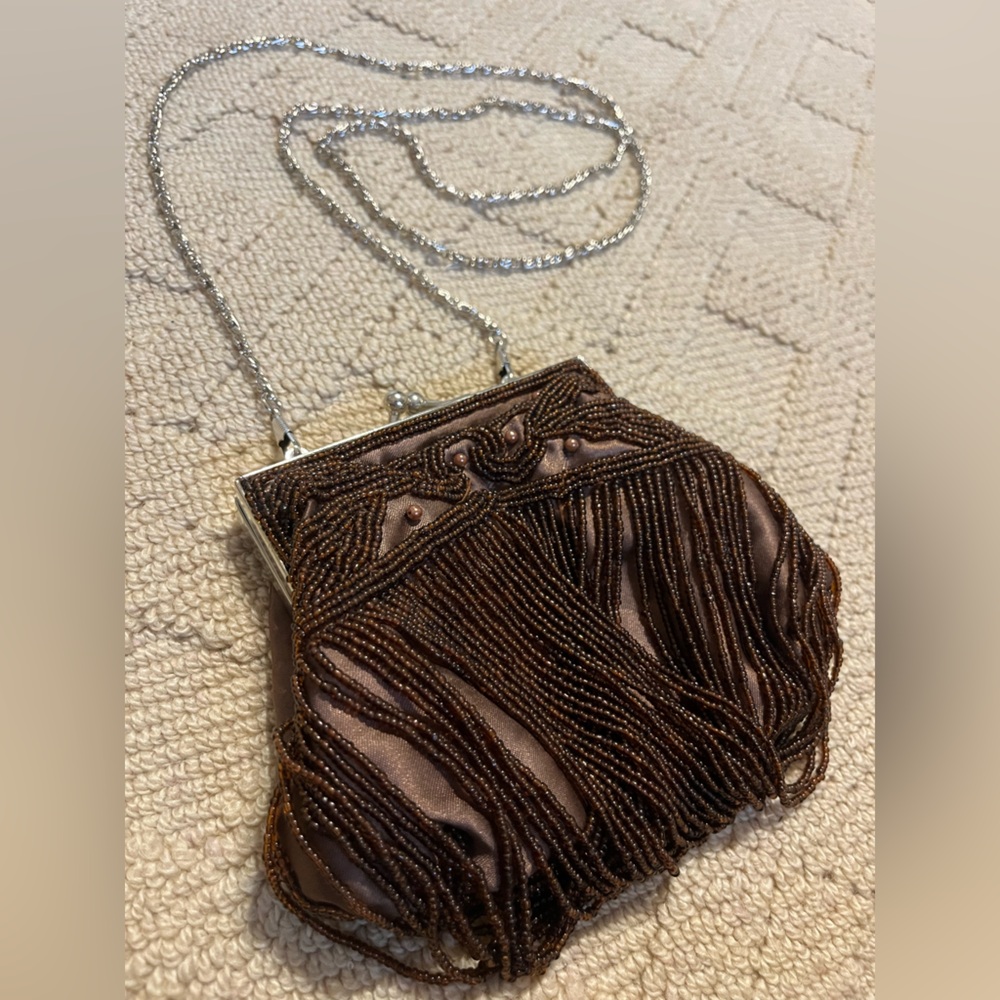 Sequin beaded purse Vintage style antique Y2K 2000’s 50’s 60’s retro clutch bag